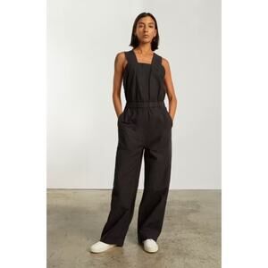 Everlane 8 The Fatigue Apron Jumpsuit Black